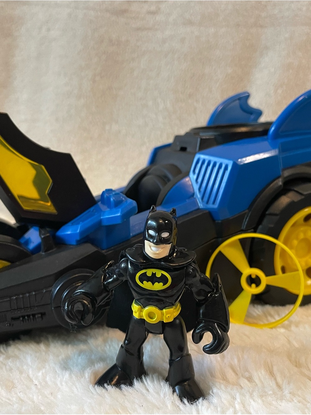 Fisher-Price Imaginext Batman Figure with Push-Button Batmobile